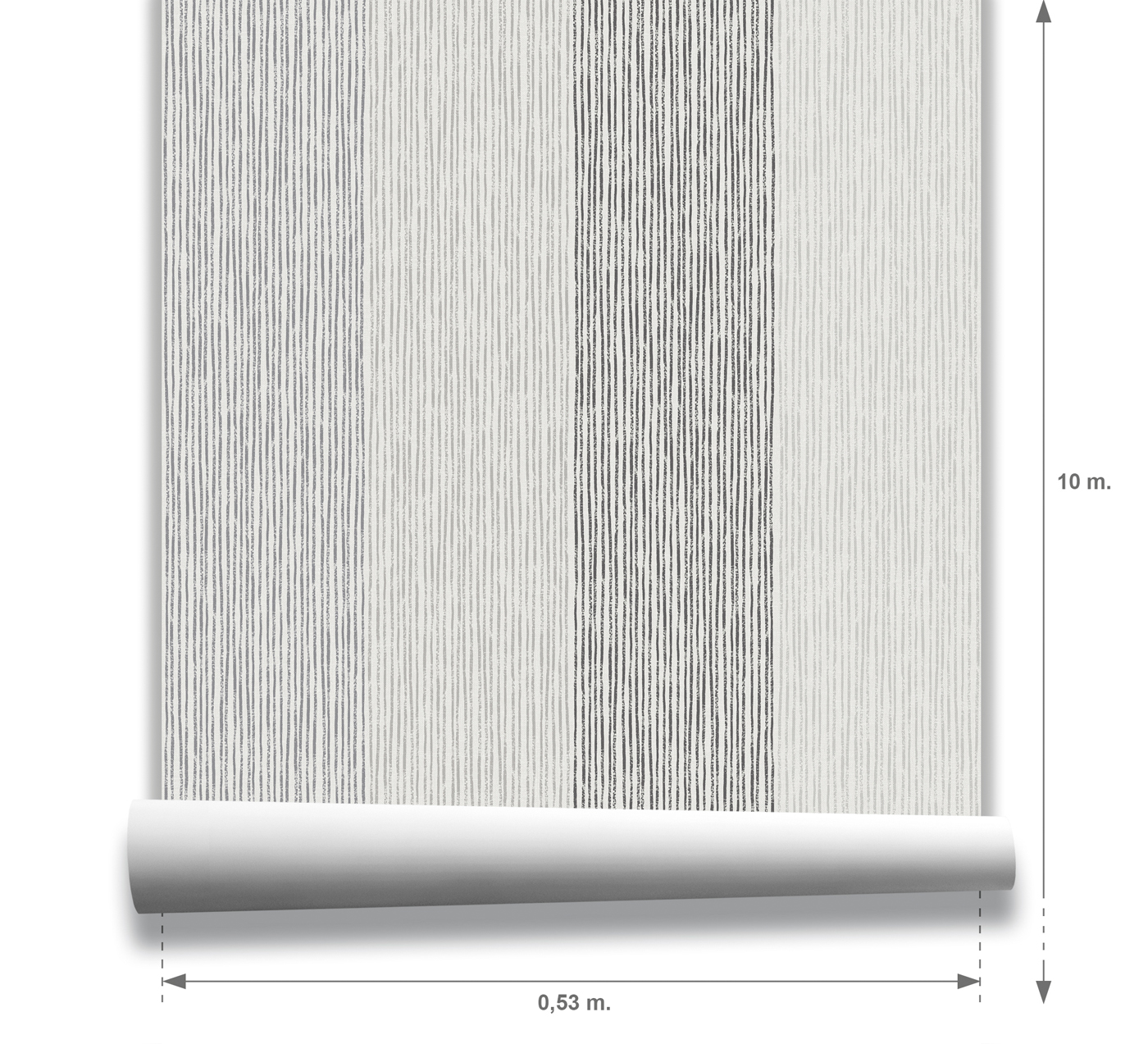 H511-5F TEMPO STRIPES NEGRO, GRIS - Imagen 2